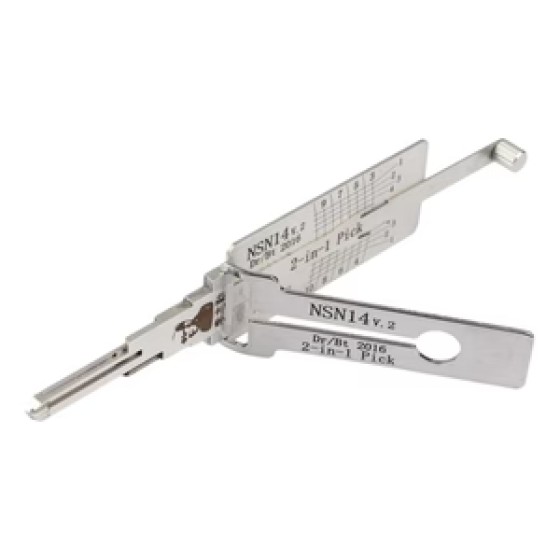 Original Lishi 2-In-1 Pick and Decoder NSN14